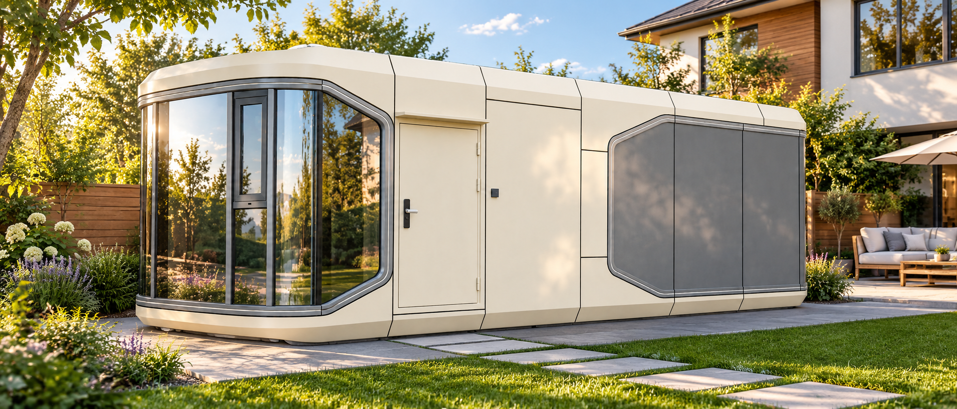 Supplied outdoor capsule placement reference