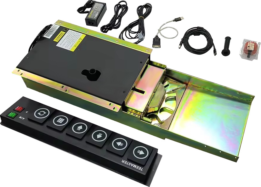 Automatic ball return system with controls and accessories