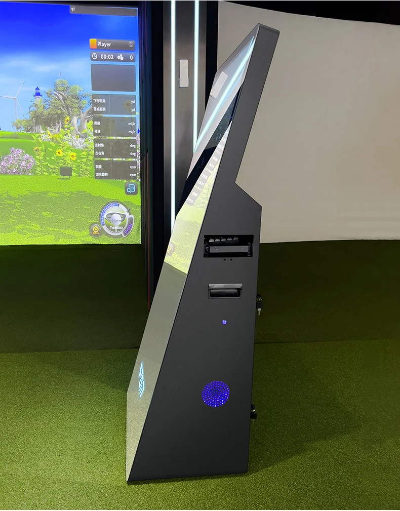 Mirror touch console side profile and keyboard storage